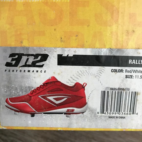 3N2 RALLY Metal Fastpitch Softball Cleats Sz 11.5 - Picture 3 of 5